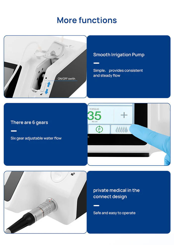 YAHOPE IMPLANT Surg Dental Implant Machine Brushless Surgical Motor with 20:1 LED Contra-angle